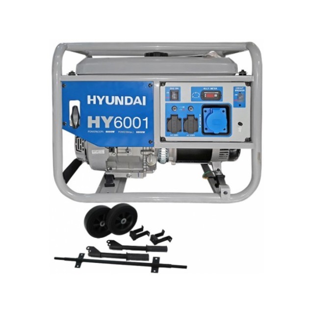 Generator de curent monofazic 6 kW HYUNDAI HY6001 Generator de curent monofazic 6 kW HYUNDAI HY6001